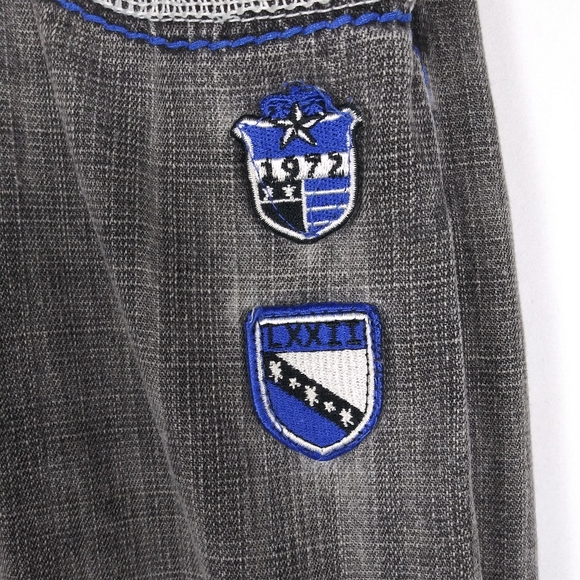 Vtg Evolution In Design Baggy Skater Y2k Jeans Denim Grunge Men 38x34 Gray - Picture 4 of 10